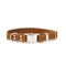 Euro-Dog Quick-Release Leather Dog Collar X-Small Brown - Poudre Pet & Feed Supply